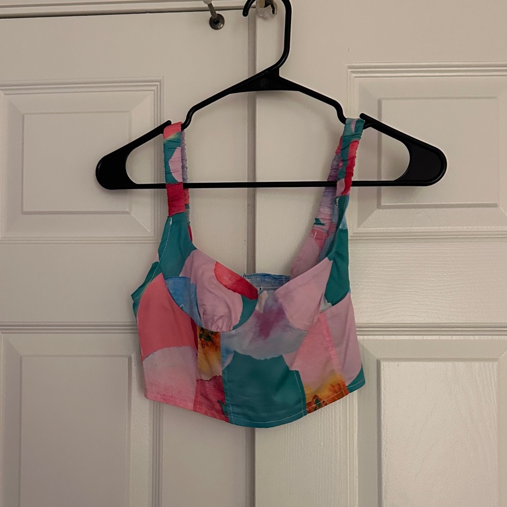 Princess Polly Multicolor Abstract Tank Top